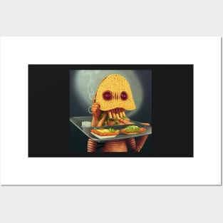 Taco Waiter Weird Halloween - best selling Posters and Art